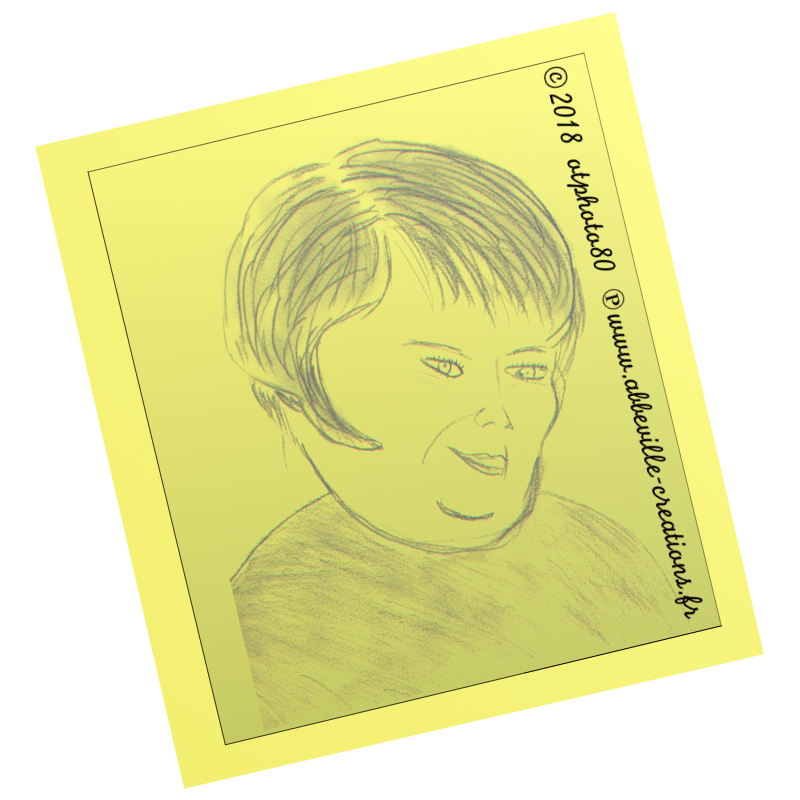 Portrait de Chaplin au crayonné noir et blanc — mine de plomb sur papier